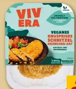 REWE Center Vivera Veganes Knusprige Schnitzel Hähnchen-Art Angebot