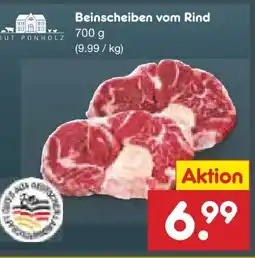 Netto Marken-Discount Gut Ponholz Beinscheiben vom Rind Angebot
