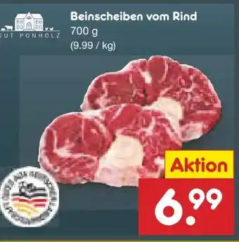 Netto Marken-Discount Gut Ponholz Beinscheiben vom Rind Angebot