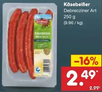Netto Marken-Discount Schildauer Käsebeißer Debrecziner Art Angebot