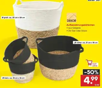 Netto Marken-Discount Dekor Aufbewahrungskörbchen Angebot
