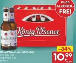 Netto Marken-Discount König Pilsener Bier Angebot