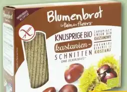 REWE Center Le Pain des Fleurs Blumenbrot Knusprige Bio Kastanien-Schnitten Angebot