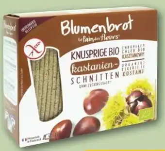 REWE Le Pain des Fleurs Blumenbrot Knusprige Bio Kastanien-Schnitten Angebot