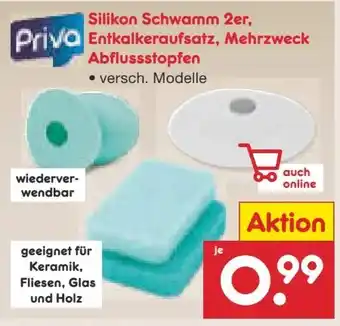 Netto Marken-Discount Priva Silikon Schwamm Angebot