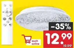 Netto Marken-Discount Star-Q LED Deckenleuchte Kristall Angebot