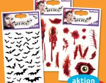 Budni Fries Halloween Tattoos Angebot