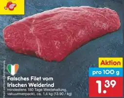 Netto Marken-Discount Falsches Filet vom Irischen Weiderind Angebot