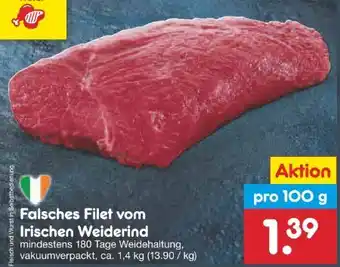 Netto Marken-Discount Falsches Filet vom Irischen Weiderind Angebot