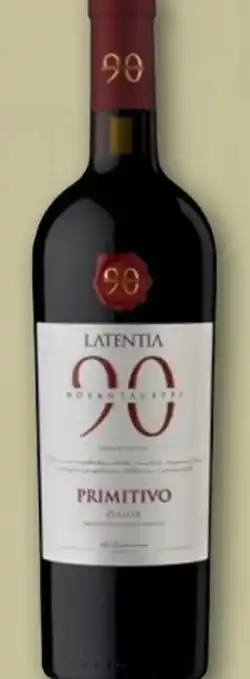 nahkauf Latentia Winery Novantaceppi Primitivo Puglia Angebot