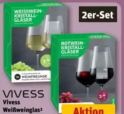 REWE Vivess Weißweinglas 2er Set Angebot