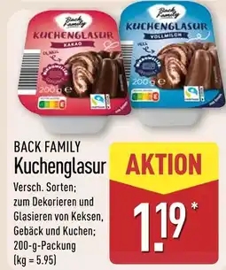 Aldi Nord Back family kuchenglasur kakao Angebot