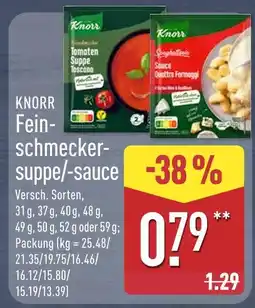 Aldi Nord Knorr feinschmeckersuppe/-sauce Angebot