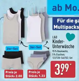 Aldi Nord L&d kinder-unterwäsche 2er-set Angebot