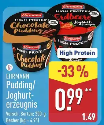 Aldi Nord Ehrmann pudding/joghurt-erzeugnis Angebot