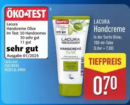 Aldi Nord Lacura handcreme olive Angebot