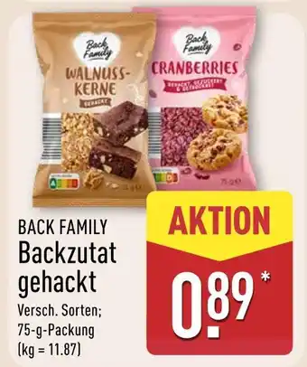 Aldi Nord Back family backzutat gehackt Angebot