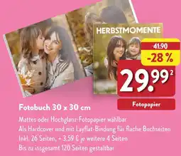 Aldi Nord Fotobuch 30 x 30 cm Angebot