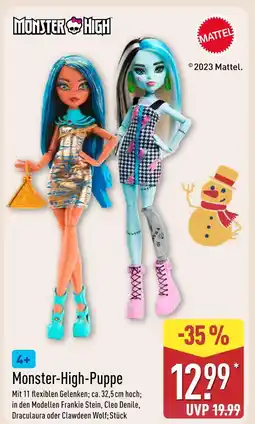 Aldi Nord Mattel monster-high-puppe Angebot