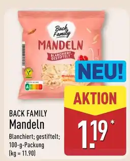 Aldi Nord Back family mandeln Angebot