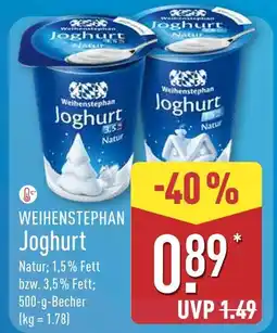 Aldi Nord Weihenstephan joghurt Angebot