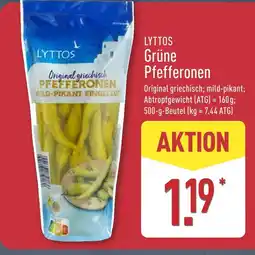 Aldi Nord Lyttos grüne pfefferonen Angebot
