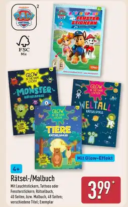 Aldi Nord Nickelodeon rätselspaß mit fensterstickern Angebot