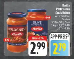 Edeka Barilla bolognese Angebot
