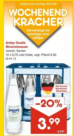 Netto Marken-Discount Ardey quelle mineralwasser Angebot