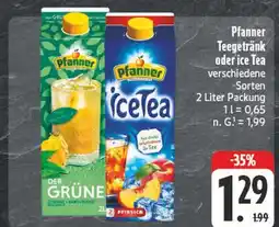 Edeka Pfanner te getränk der grüne Angebot