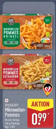Aldi Nord Speisezeit mikrowellen-pommes kringel Angebot