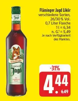 Edeka Fläminger jagd likör Angebot