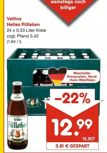 Netto Marken-Discount Veltins helles pülleken Angebot