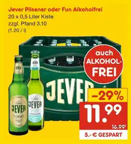 Netto Marken-Discount Jever pilsener Angebot