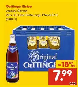 Netto Marken-Discount Oettinger eistee Angebot