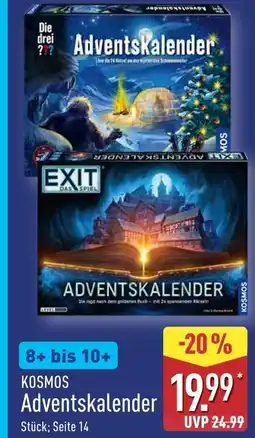 Aldi Nord Kosmos die drei ??? adventskalender Angebot