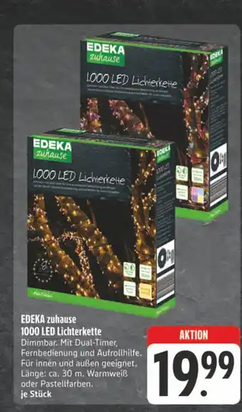 Edeka Edeka zuhause 1000 led lichterkette warmweiß Angebot