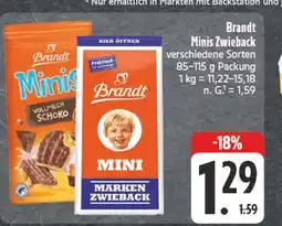 Edeka Brandt minis zwieback Angebot