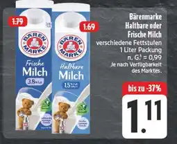 Edeka Bärenmarke frische milch Angebot