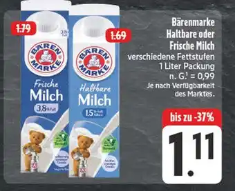 Edeka Bärenmarke frische milch Angebot