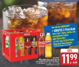 Edeka Coca-cola coca-cola, mezzo mix, fanta, sprite oder lift Angebot