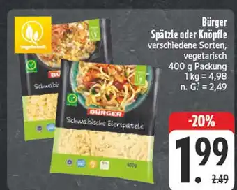 Edeka Bürger spätzle Angebot