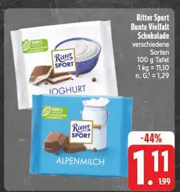 Edeka Ritter sport bunte vielfalt schokolade Angebot