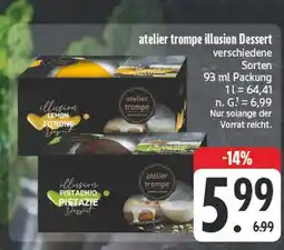 Edeka Atelier trompe illusion dessert lemon zitrone Angebot