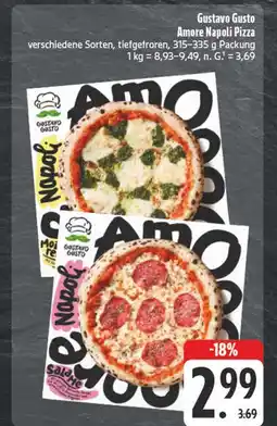 Edeka Gustavo gusto amore napoli pizza mozzarella Angebot