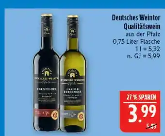 Marktkauf Deutsches weintor qualitätswein dornfelder Angebot