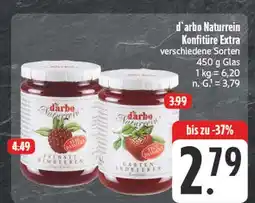 Edeka D'arbo naturrein konfitüre extra Angebot