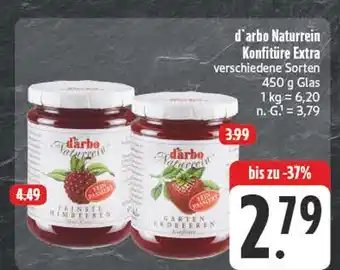 Edeka D'arbo naturrein konfitüre extra Angebot