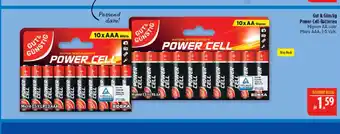 Marktkauf Gut & günstig power-cell-batterien mignon aa Angebot