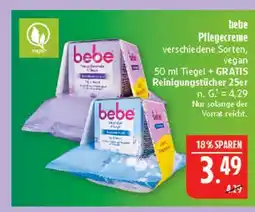 Marktkauf Bebe pflegecreme Angebot